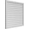 Ekena Millwork Vertical Surface Mount PVC Gable Vnt: Non-Functional, w/2"W x 1-1/2"H, Brickmould Frame, 42"W x 40"H GVPVE42X4002SN - alternate 4